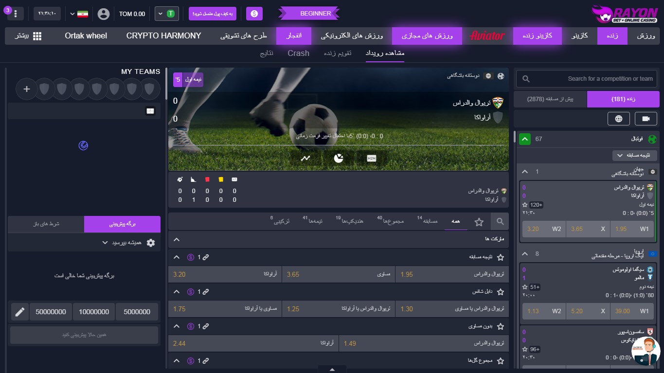 آموزش شرط بندی بت رایون